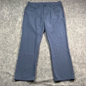 Travis Mathew Mens Heather Blue Straight Leg Golf Chino Pants Size‎ 32